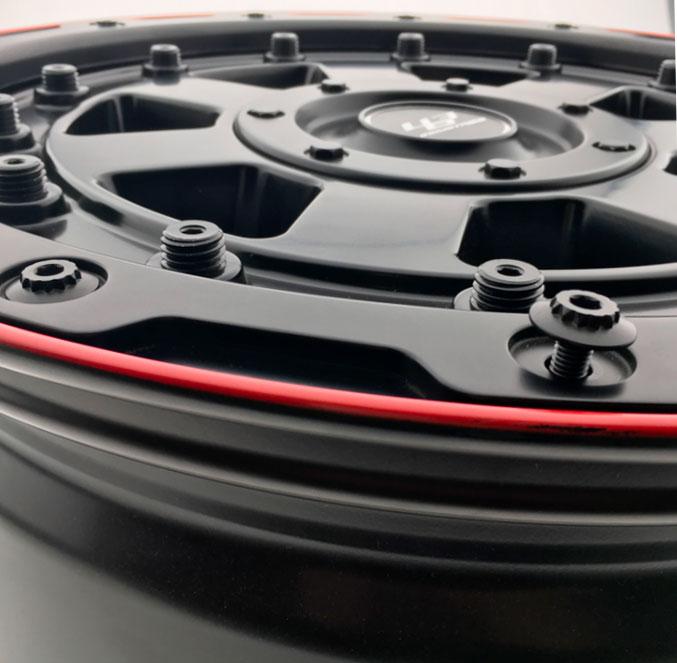 463 wheel detail black & red for Mercedes G Wagon W463