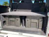 Gwagon W463 G-Class black carpet rear cargo shelf platform with storage boxes tall lid wolf packs hidden cargo 