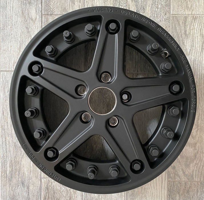 18" Mercedes GWagon Hutchinson Beadlock Wheels ET63 Black W463 Beadlock Wheel Kit