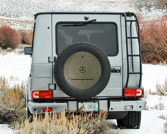 G-Wagen spare wheel storage compartment cover, carry extra unwanted items outside your Gwagon. Several sizes available.