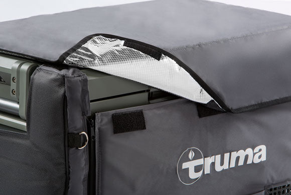 Detail of insulated cover for Truma Cooler C60