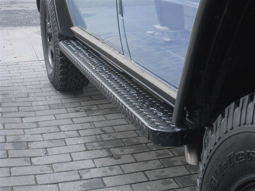 Gwagon aluminum running boards and side steps