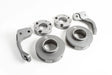 2 1/2-inch Lift Kit components for 2019+ Mercedes G-Class laid out on a white background showing grey anodized aluminum spacers and control arms