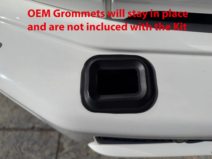 OEM G-Wagen G550 Rubber Grommet for brush guard delete kit stays in place, not included with the Front Bumper Cover Delete Kit