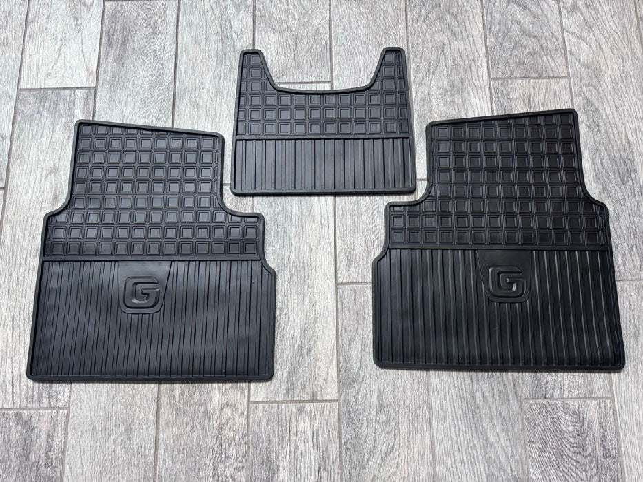 Genuine OEM Rubber Floor Mats — 5-Piece Set for Mercedes GWagen (W463A/W464/W465, 2019–2026)