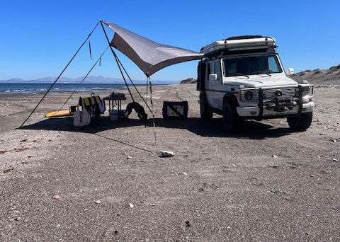 overlanding tarp G-Wagen Dragon Fly Tarp