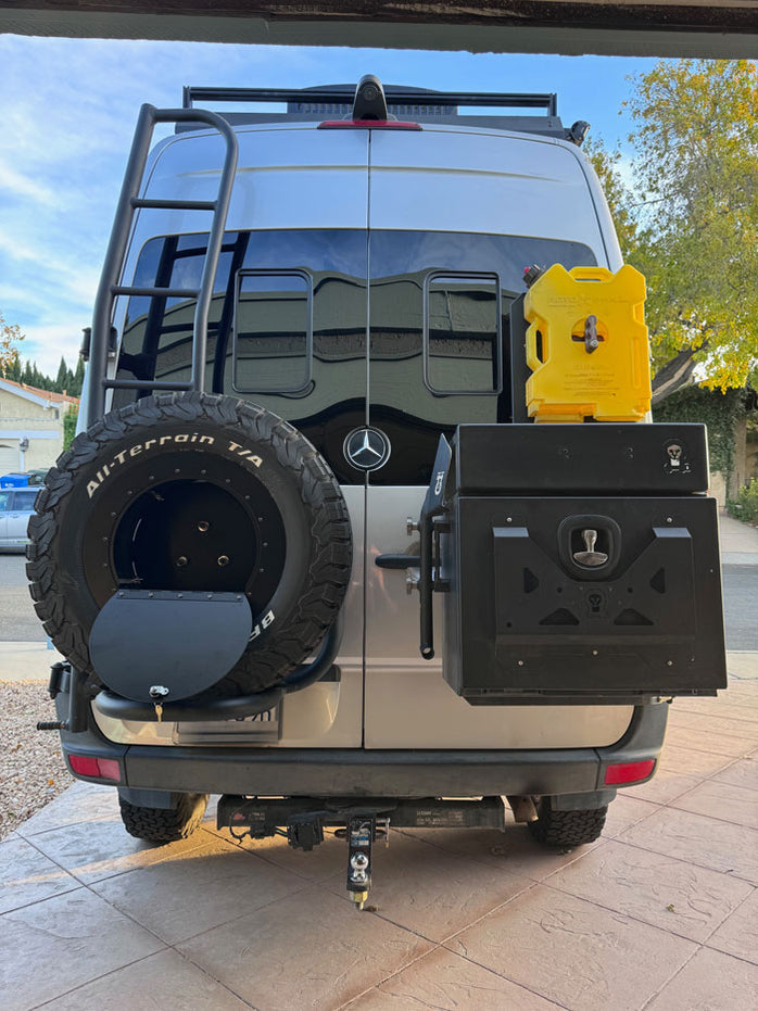 Sprinter Rear Generator Rack Mercedes-Benz Sprinter Van Lockable Spare Wheel Storage/Cover 16