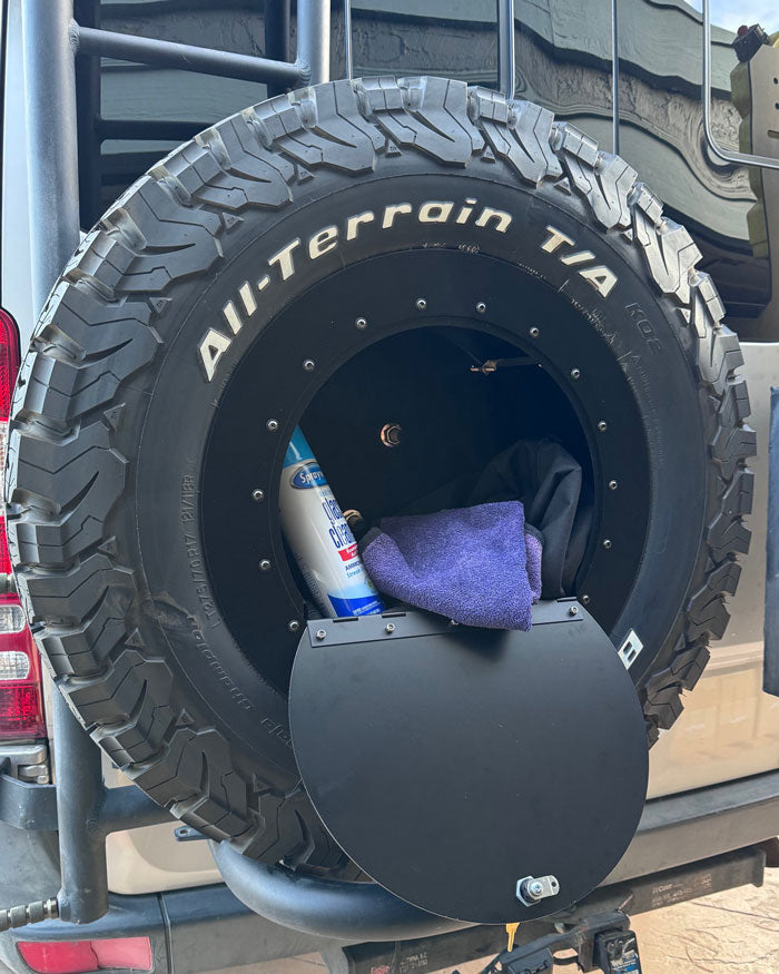 MercedesBenz Sprinter Van Lockable Spare Wheel Storage/Cover 16" & 17 —