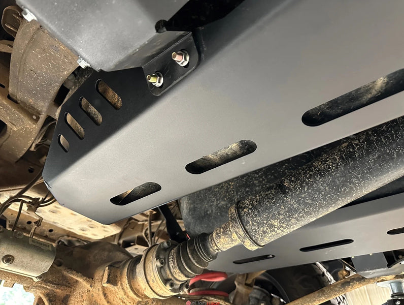 G-Wagon W463A W464 underbody skid plates 2019 2020 2021 2022 2023 2024 2025 2026 installed closeup