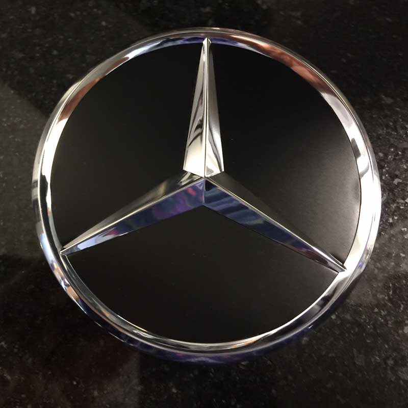 Genuine Mercedes-Benz Silver - Chrome Radiator Grille Star emblem – Mercedes  Genuine Parts