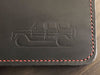 G-Wagon embossed leather journal AMG red stitching G-Class gift