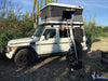 James Baroud Evasion Hard Shell Roof Top Tent mounted on Mercedes G-Wagen