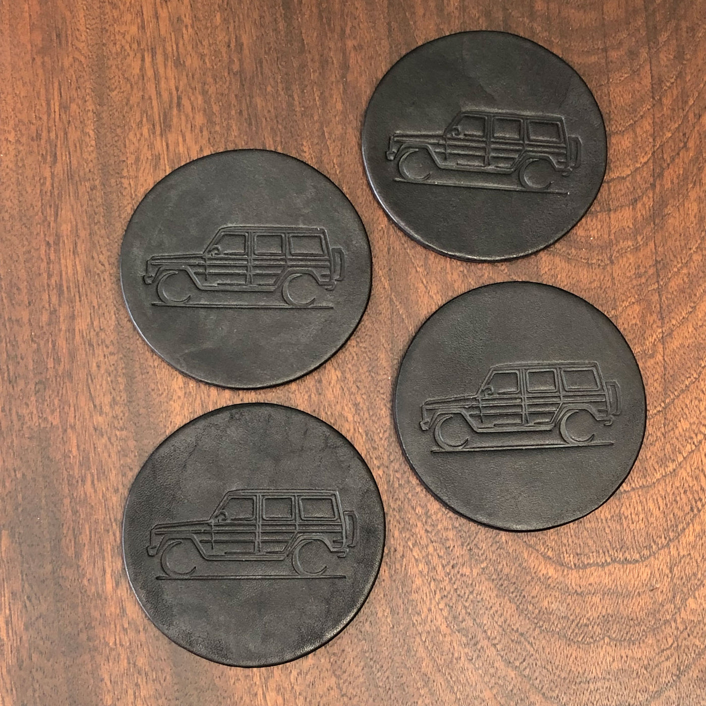 G-Wagen Leather Coasters set of 4 - the perfect Gift for every G Wagon ...