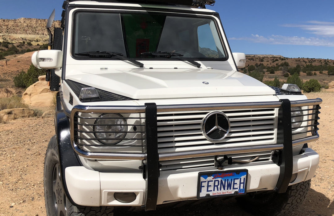 G-class headlight grill for brush guard