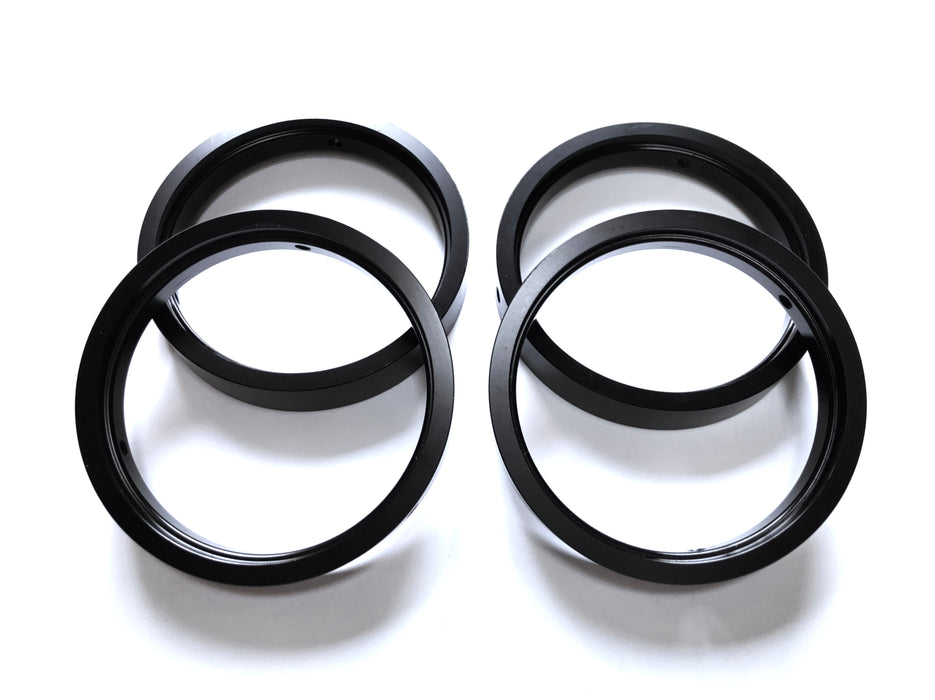 Black Anodized Mercedes Center Cap adapter for GWagon Hutchinson Wheels WA-1207 and WA-1873 for OEM Center Caps
