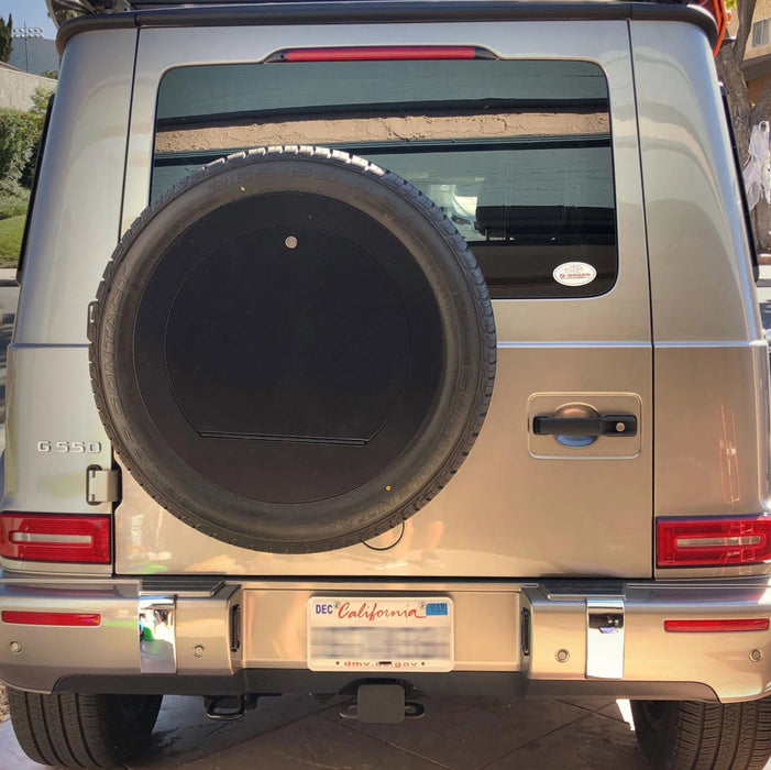 Spare Wheel Cover lockable compartment external storage for New Mercedes W463A GWagon Carry extra gear in your spare wheel like oil, towing accessories, jumper cables, dog poop, smelly rags