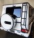 G550 With Roof Ladder installed. Rear access ladder Gwagen parts and accessories
