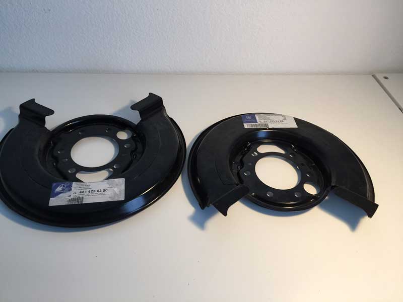 Brake Anchor Plates right & left Mercedes-Benz W463 G Class