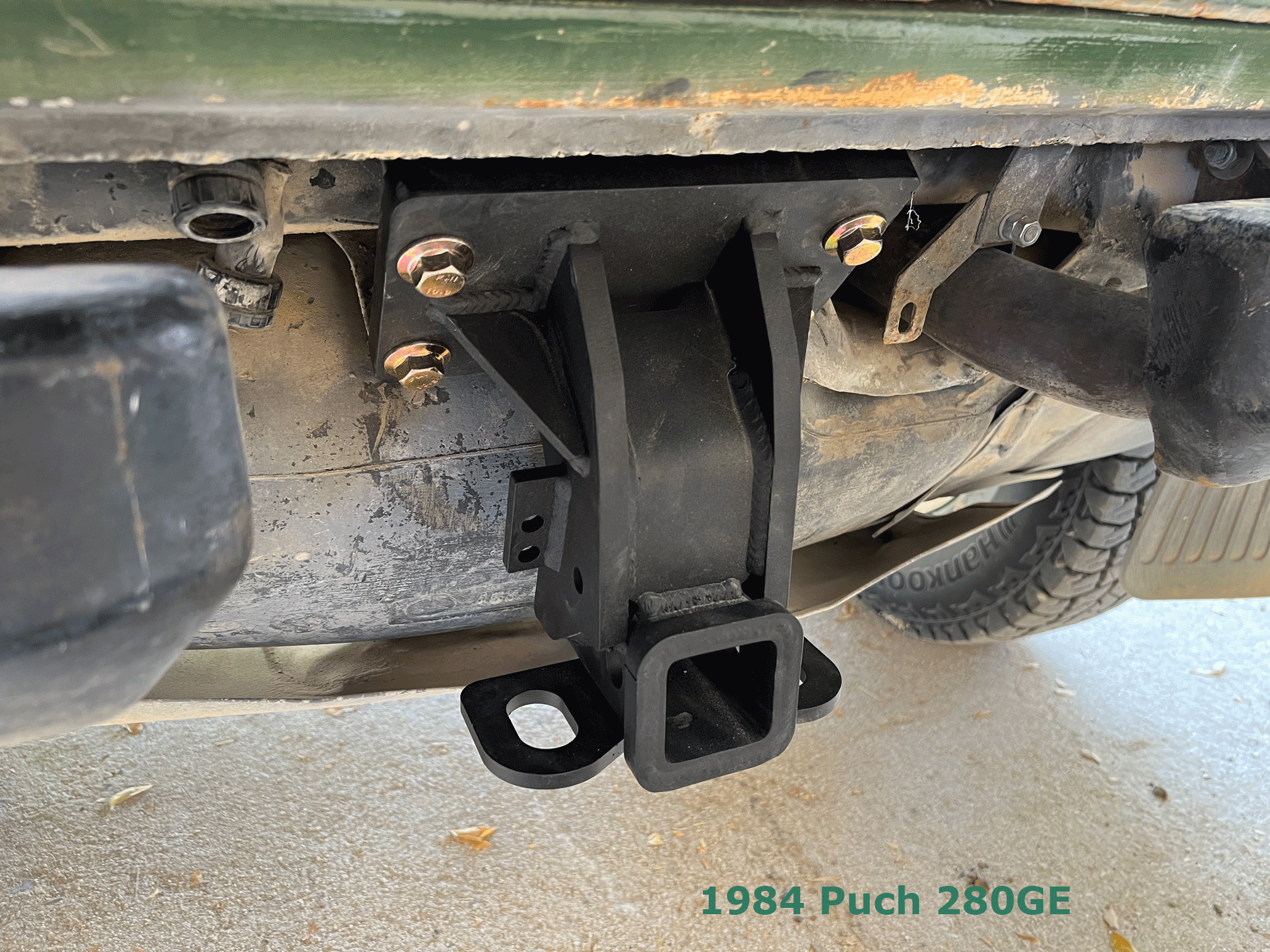 Heavy Duty Trailer Hitch for all Mercedes G Wagon Models from 1979