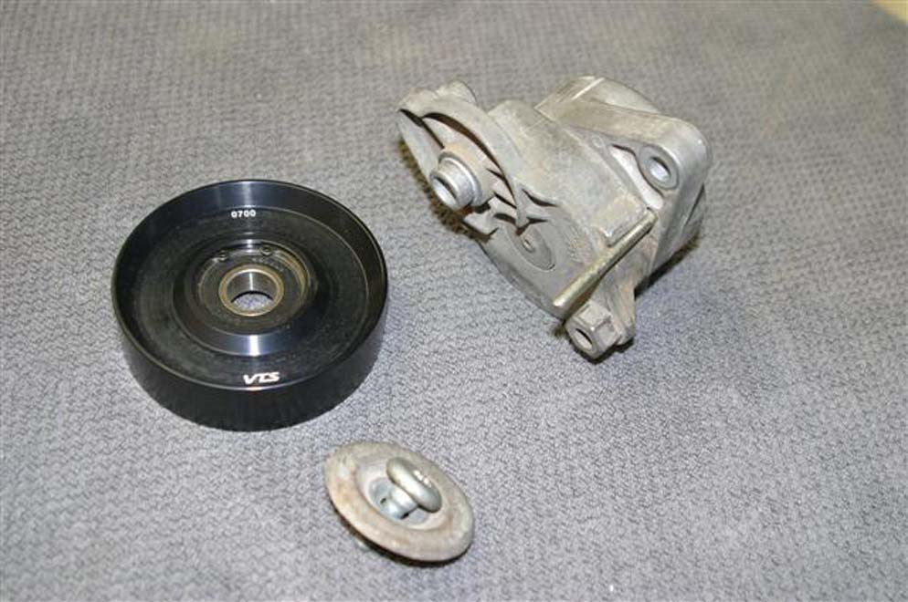 Accessory belt tensioner pulley deals