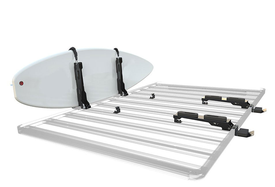 vertical surfboard carier for Slimline roof rack for G-wagen