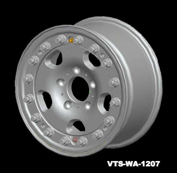 Hutchinson Beadlock Wheels for Gwagen silver 16"