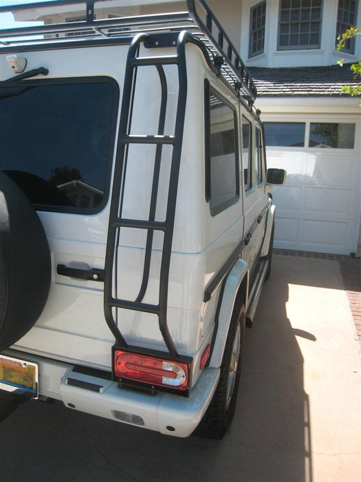 VTS-7111 Ladder on 2006 G500 Rear access ladder for Mercedes G-Class no drilling required W463