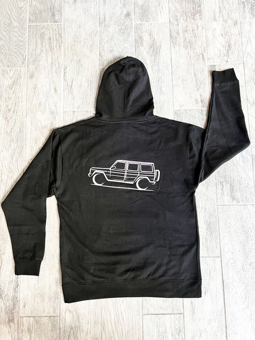 G-Wagen hoodie hooded sweatshirt cotton blend black