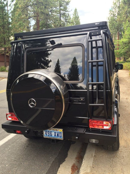 Mercedes-Benz G550 with All Steel Recovery Bumper and trailer hitch 4000lbs towing capacity W463 Gwagon parts and accessories