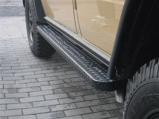 LWB G-wagon W463  Aluminum Running Boards with RS Bracket Kit