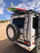 g-wagen roof ladder for easy access to your roof rack, rear ladder Gwagen parts and accessories. No drilling into the body of your Gwagen required. retain the resale value of your G-Class Gwagon mod
